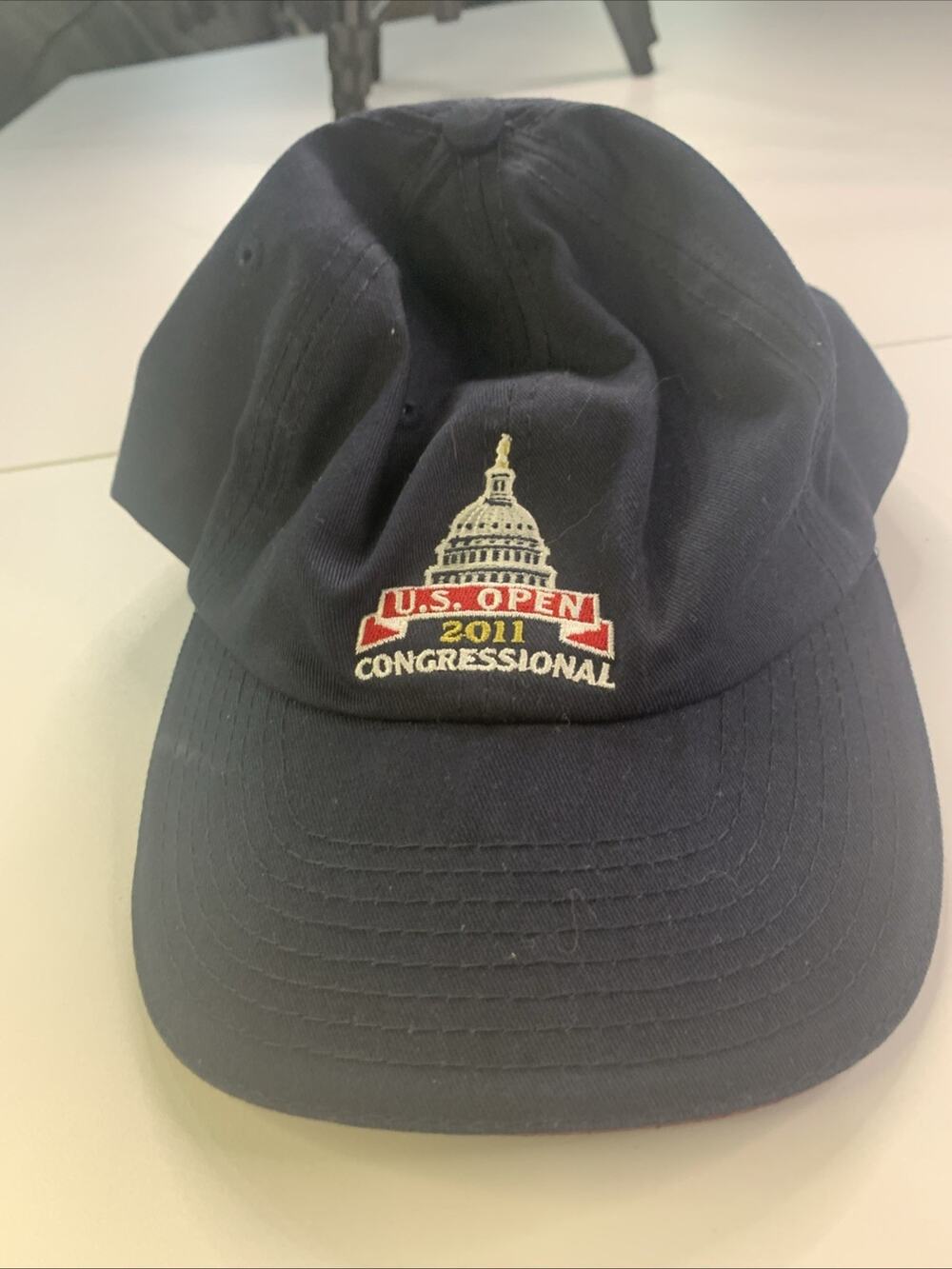 2011 US Open Golf Congressional Hat Cap Blue USGA Member Adjustable
